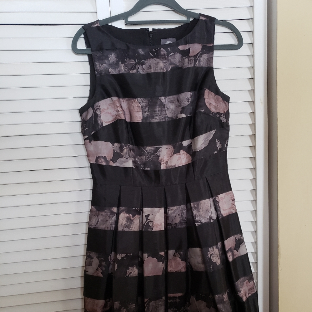 Vince Camuto Sheer Floral Fit & Flare Party Dress